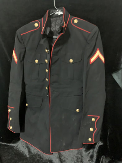 Authentic 36S USMC Dress Blue Jacket