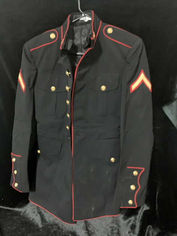 Authentic 36S USMC Dress Blue Jacket