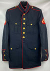 Authentic 40L USMC Dress Blue Uniform Jacket