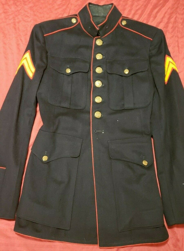 Authentic 1948 39R USMC Dress Blue Jacket