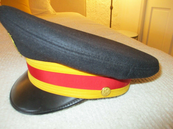 New 7 1/4 US Army Artillery Officers Dress Blue Uniform Cap