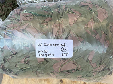 Vintage US Military 200 sq/ft "Leaf" Camo Netting