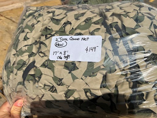 Surplus US Military 136 sq/ft 2 Tone Camo Netting