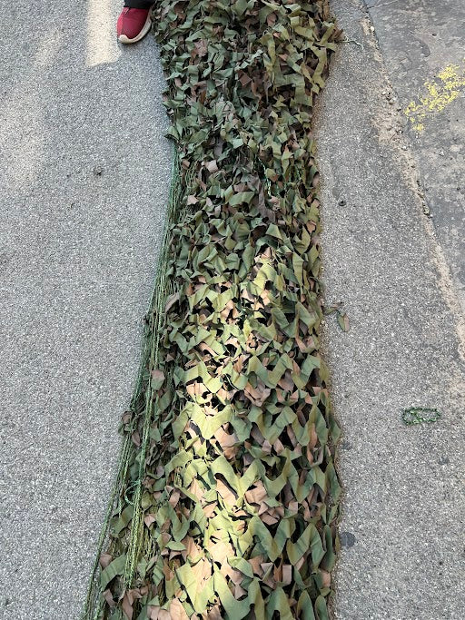 Vintage US Military 200 sq/ft "Leaf" Camo Netting