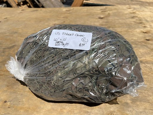 Vintage US Military 200 sq/ft "Fish Net" Camo Netting