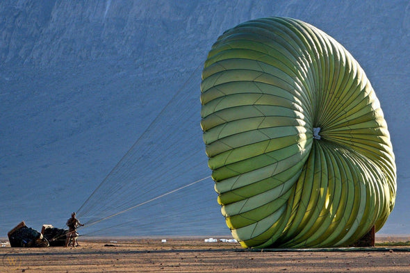 Vintage US Military Green 100 FT Diameter G-11 Cargo Parachute